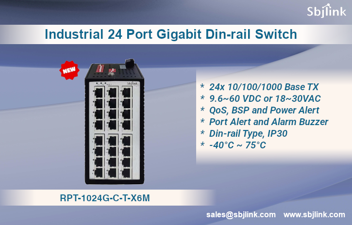 Industrial High Density Din-rail Type Switch